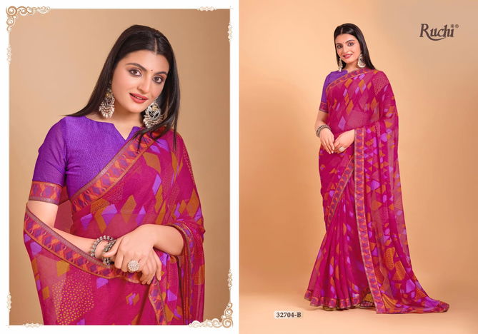 Vanilla Vol 7 By Ruchi Digital Printed Chiffon Sarees Wholesale Price In Surat